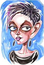 Tansy Davies - Karikatur